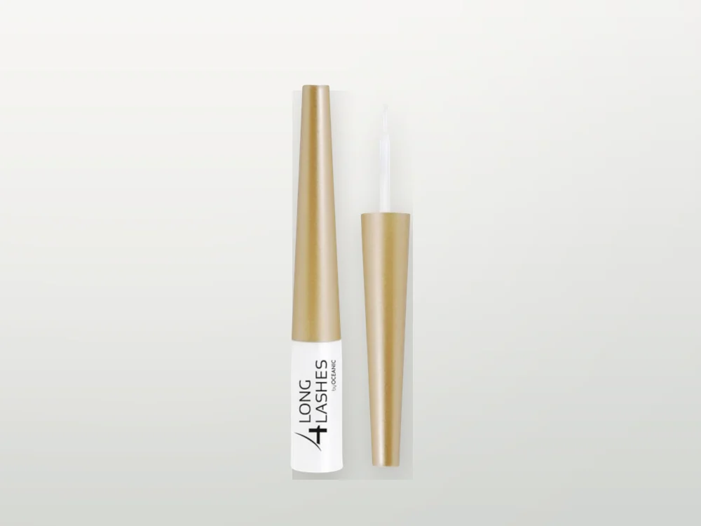 Long4Lashes eyelash serum bottle with applicator